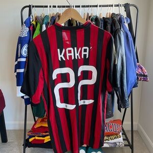 AC Milan Kaka Jersey - Red and Black
